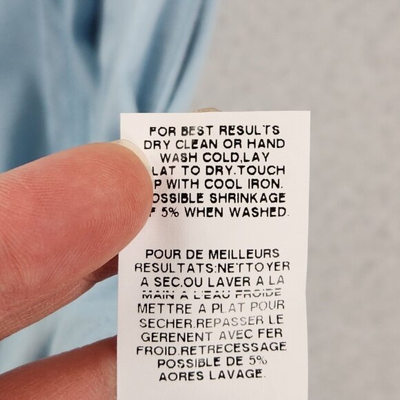 Karen Kane Shirt Womens Blue Extra Small Draped Ruffle Long Sleeve Tunic NEW - Picture 9 of 11